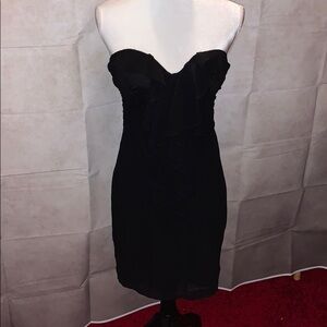 Guess Strapless Dress - Classic Black